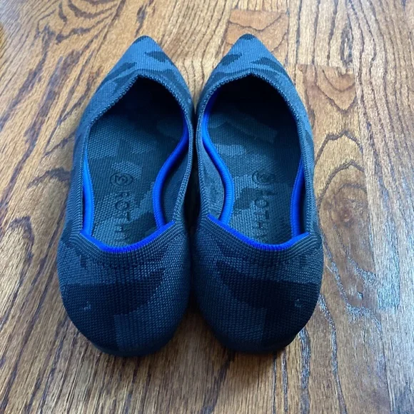 Black Camo Rothy’s Pointed Flats - Picture 2 of 3